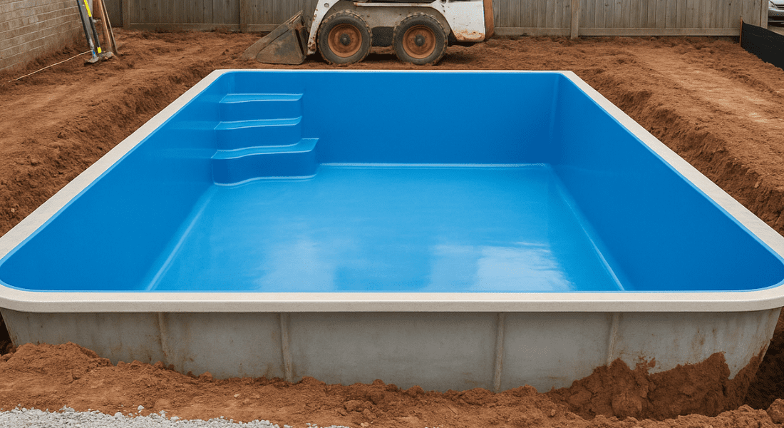 A pool is under construction